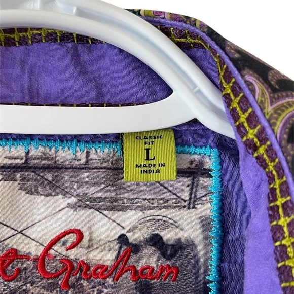 Robert Graham Virgil Button Up Shirt - Psychedelic / Paisley Print - Size Large - Picture 5 of 12